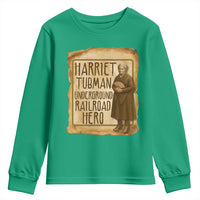 Underground Railroad Hero Harriet Tubman Youth Sweatshirt Feminist History Gift
