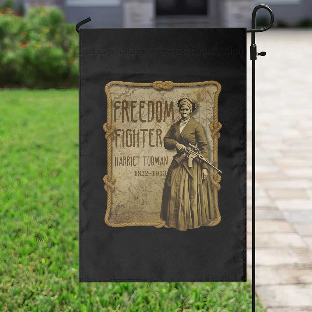 Harriet Tubman Freedom Fighter Garden Flag Feminist History Gift - Wonder Print Shop