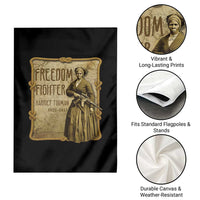 Harriet Tubman Freedom Fighter Garden Flag Feminist History Gift - Wonder Print Shop