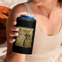 Harriet Tubman Freedom Fighter 4 in 1 Can Cooler Tumbler Feminist History Gift - Wonder Print Shop