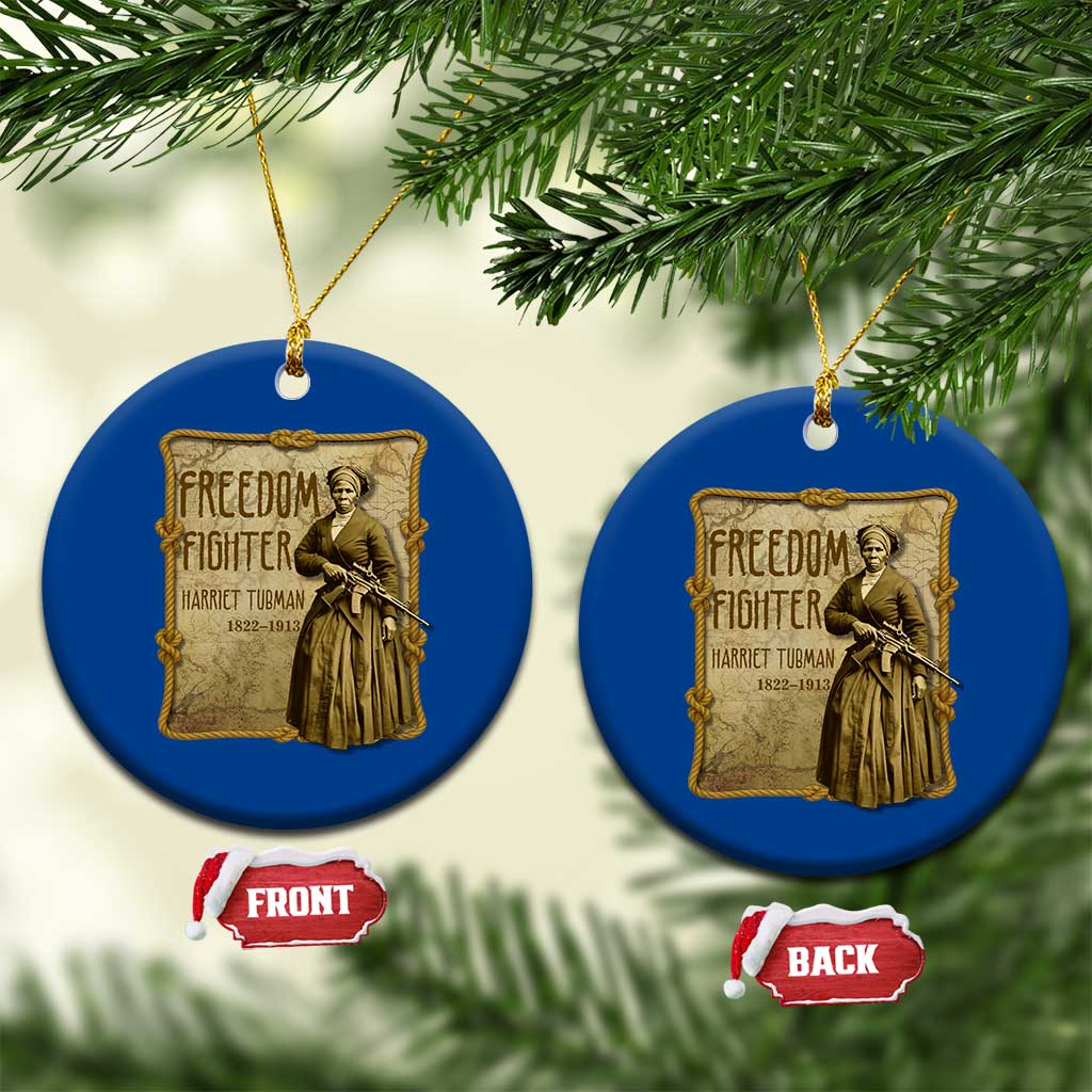 Harriet Tubman Freedom Fighter Ceramic Ornament Feminist History Gift - Wonder Print Shop