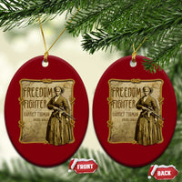 Harriet Tubman Freedom Fighter Ceramic Ornament Feminist History Gift - Wonder Print Shop