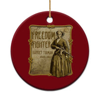 Harriet Tubman Freedom Fighter Ceramic Ornament Feminist History Gift - Wonder Print Shop