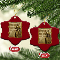 Harriet Tubman Freedom Fighter Ceramic Ornament Feminist History Gift - Wonder Print Shop