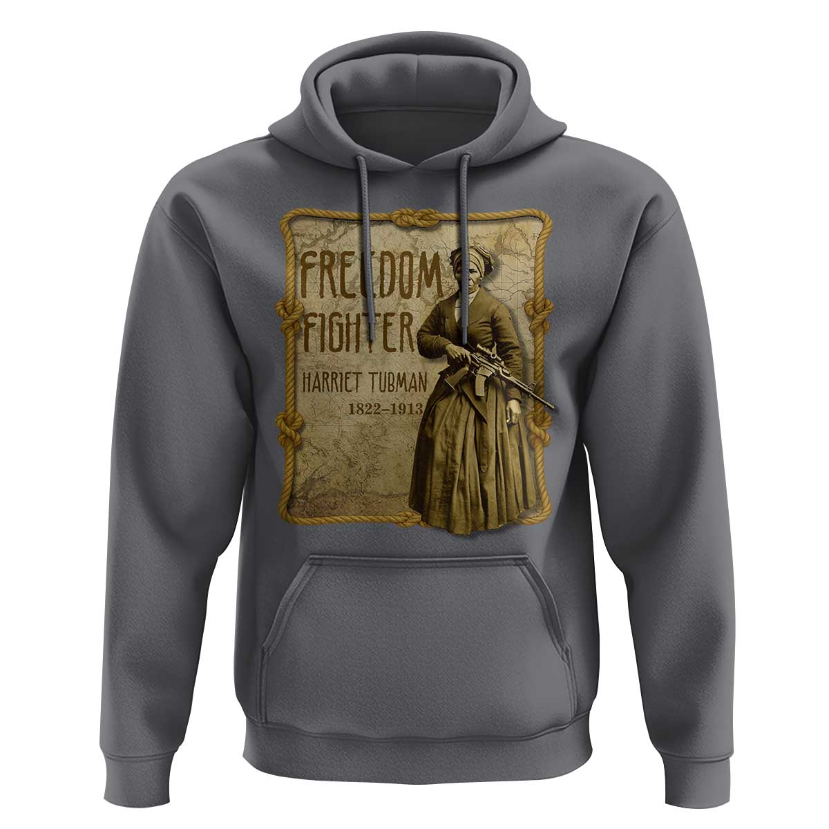 Harriet Tubman Freedom Fighter Hoodie Feminist History Gift - Wonder Print Shop