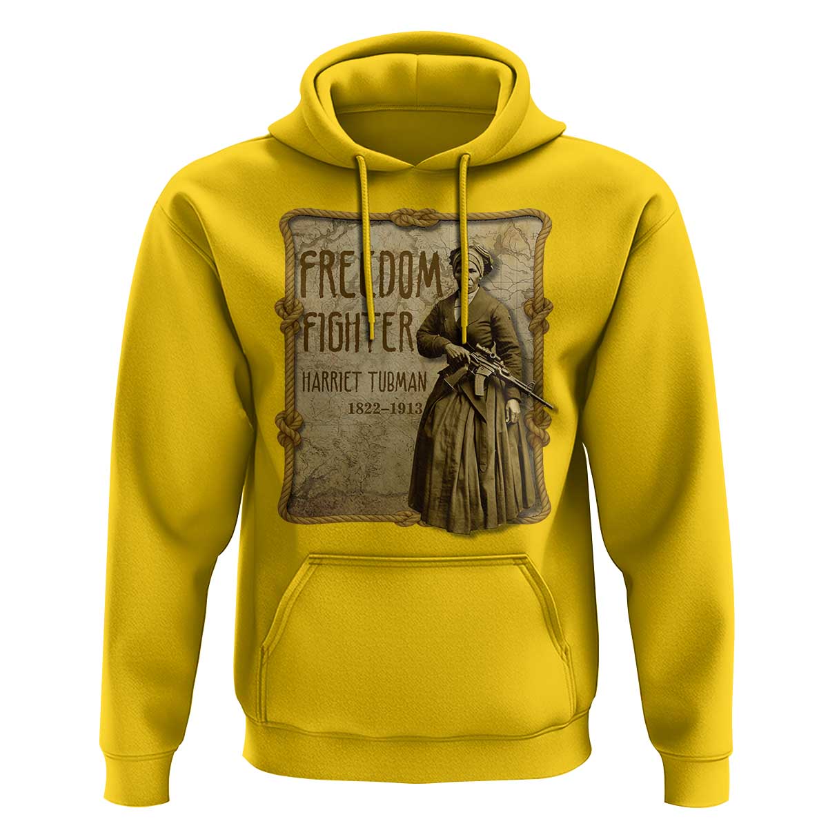 Harriet Tubman Freedom Fighter Hoodie Feminist History Gift - Wonder Print Shop