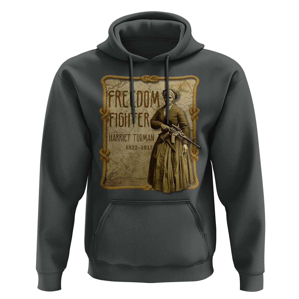 Harriet Tubman Freedom Fighter Hoodie Feminist History Gift - Wonder Print Shop
