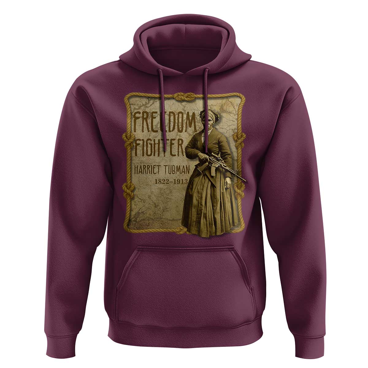 Harriet Tubman Freedom Fighter Hoodie Feminist History Gift - Wonder Print Shop
