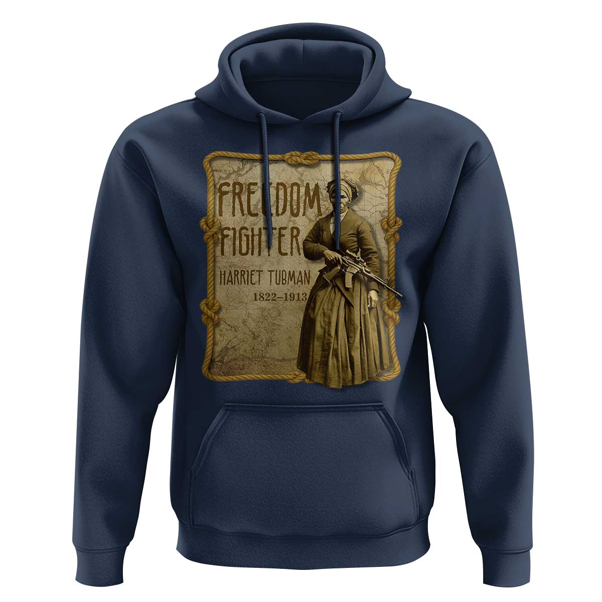 Harriet Tubman Freedom Fighter Hoodie Feminist History Gift - Wonder Print Shop