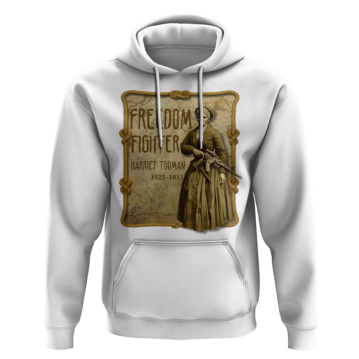 Harriet Tubman Freedom Fighter Hoodie Feminist History Gift - Wonder Print Shop