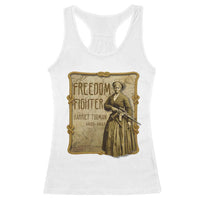 Harriet Tubman Freedom Fighter Racerback Tank Top Feminist History Gift - Wonder Print Shop