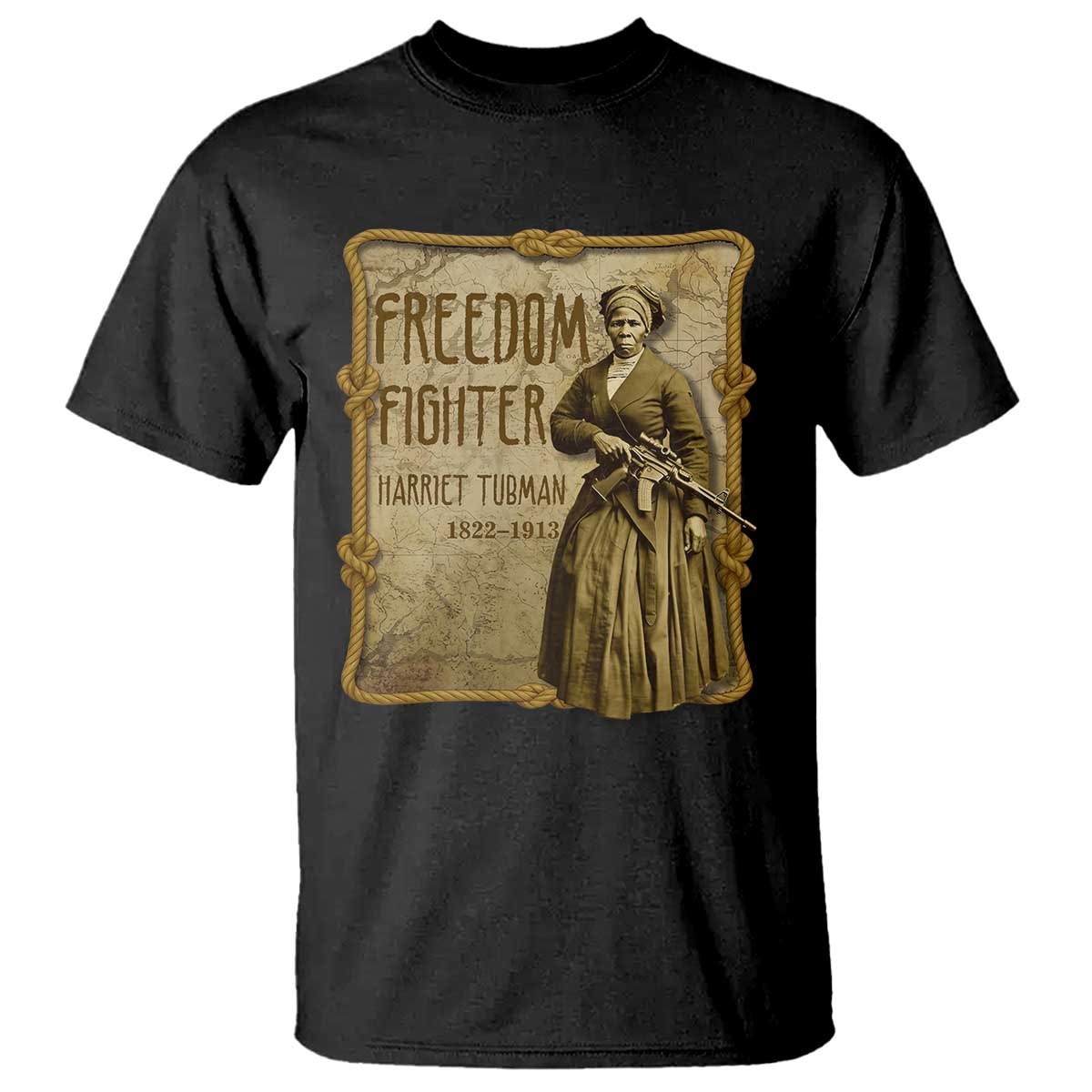 Harriet Tubman Freedom Fighter T Shirt Feminist History Gift - Wonder Print Shop