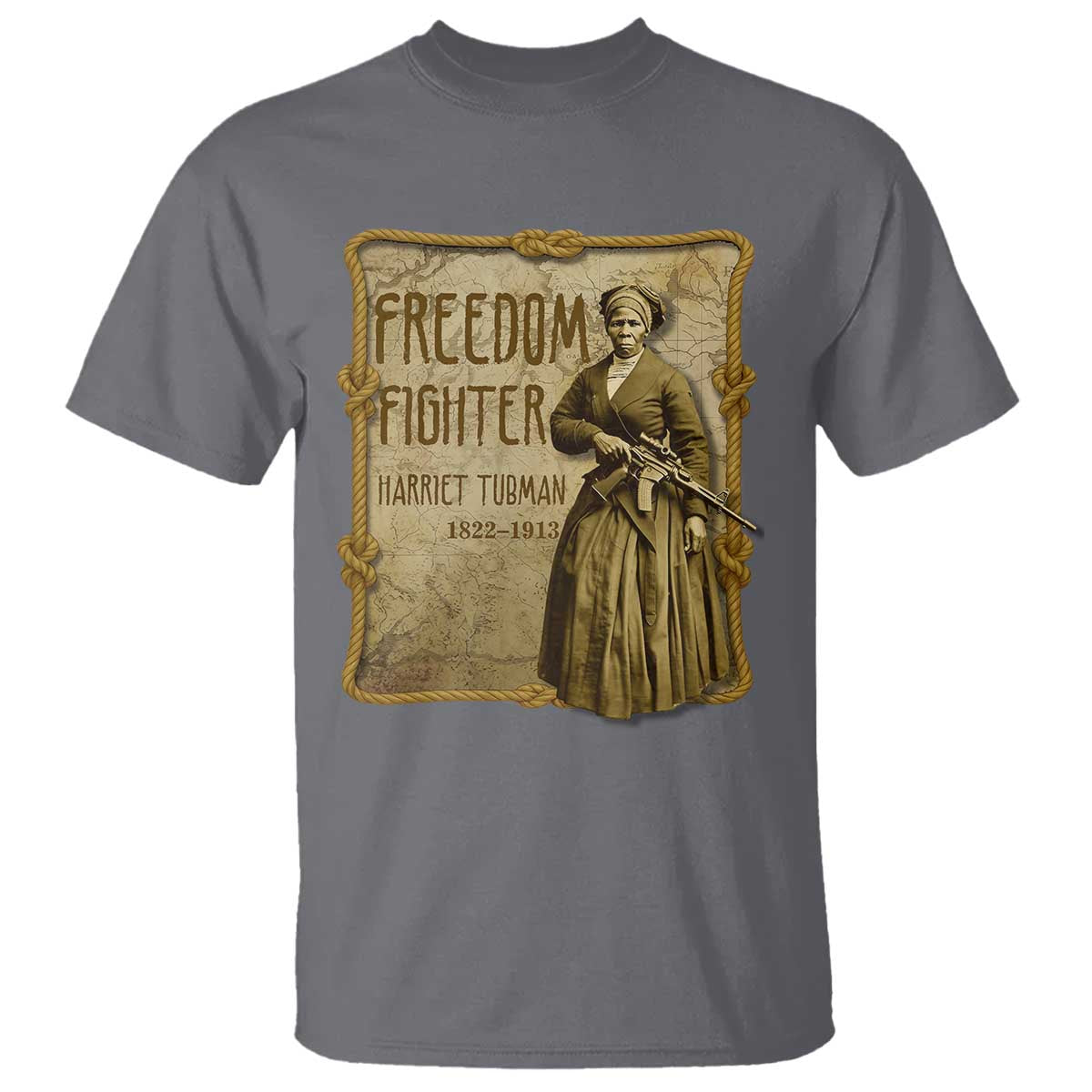 Harriet Tubman Freedom Fighter T Shirt Feminist History Gift - Wonder Print Shop