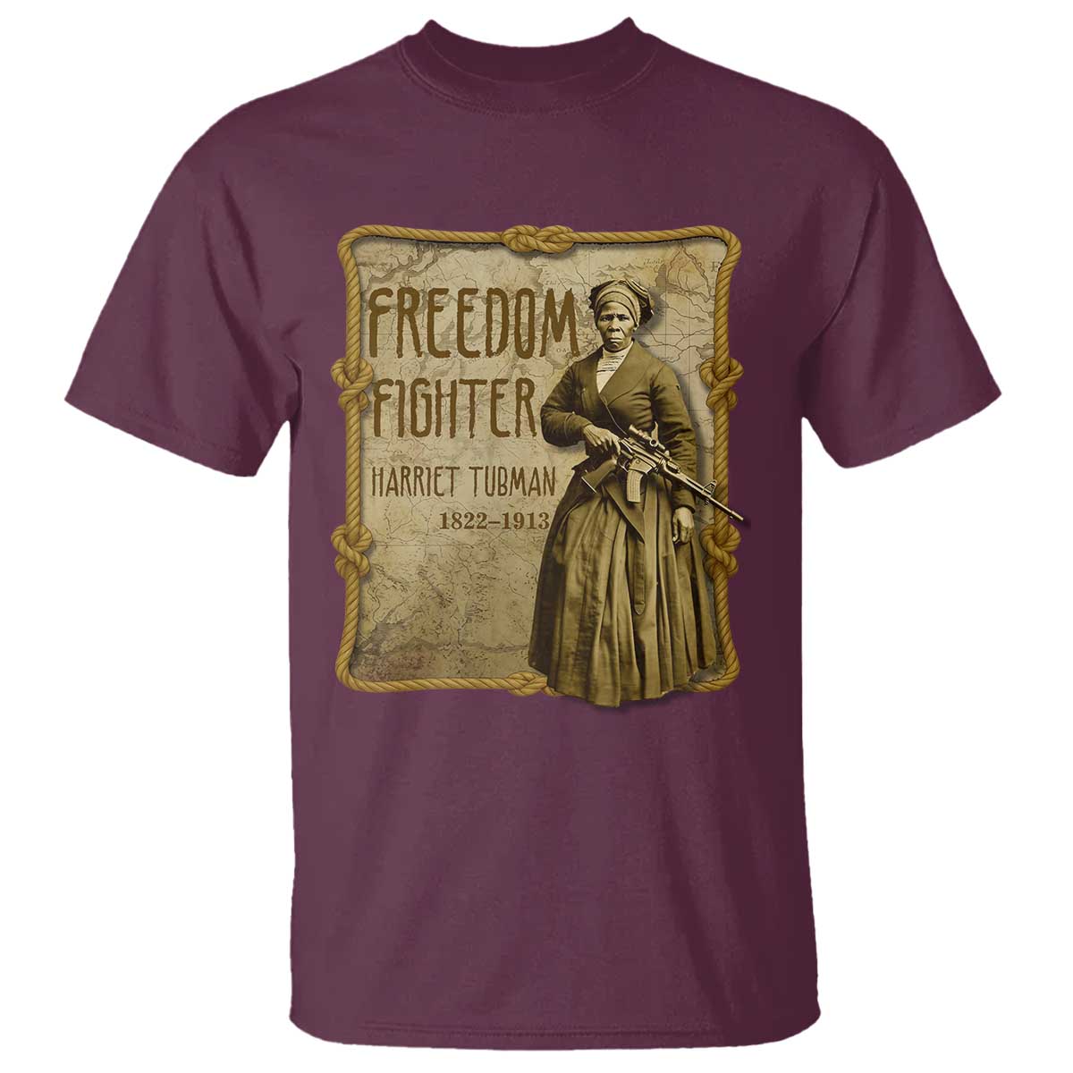 Harriet Tubman Freedom Fighter T Shirt Feminist History Gift - Wonder Print Shop