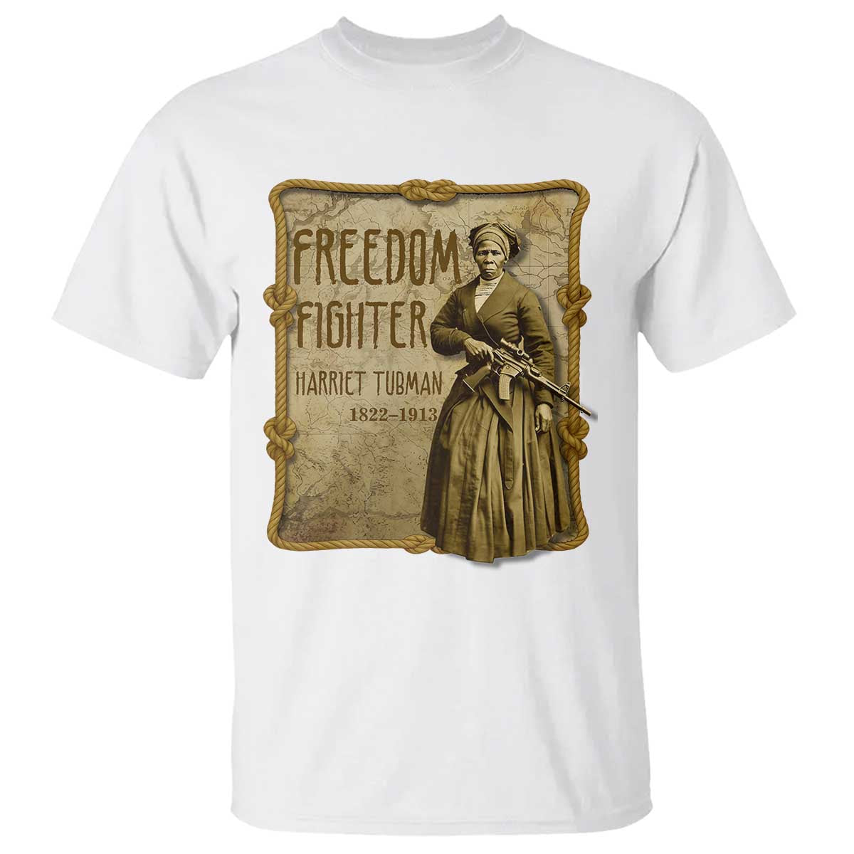 Harriet Tubman Freedom Fighter T Shirt Feminist History Gift - Wonder Print Shop