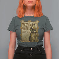 Harriet Tubman Freedom Fighter T Shirt For Women Feminist History Gift - Wonder Print Shop