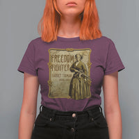 Harriet Tubman Freedom Fighter T Shirt For Women Feminist History Gift - Wonder Print Shop