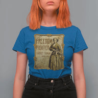 Harriet Tubman Freedom Fighter T Shirt For Women Feminist History Gift - Wonder Print Shop