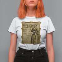 Harriet Tubman Freedom Fighter T Shirt For Women Feminist History Gift - Wonder Print Shop