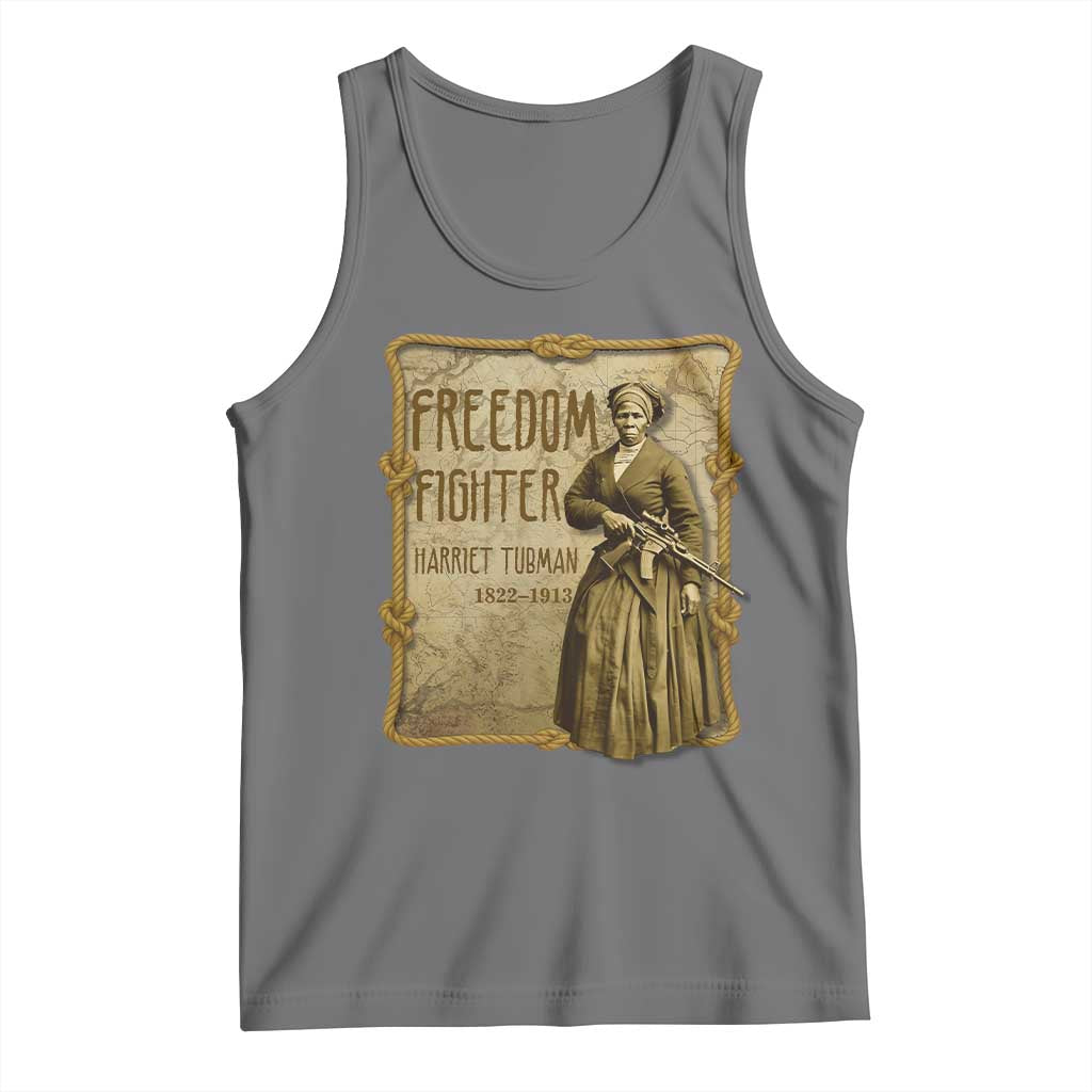Harriet Tubman Freedom Fighter Tank Top Feminist History Gift - Wonder Print Shop