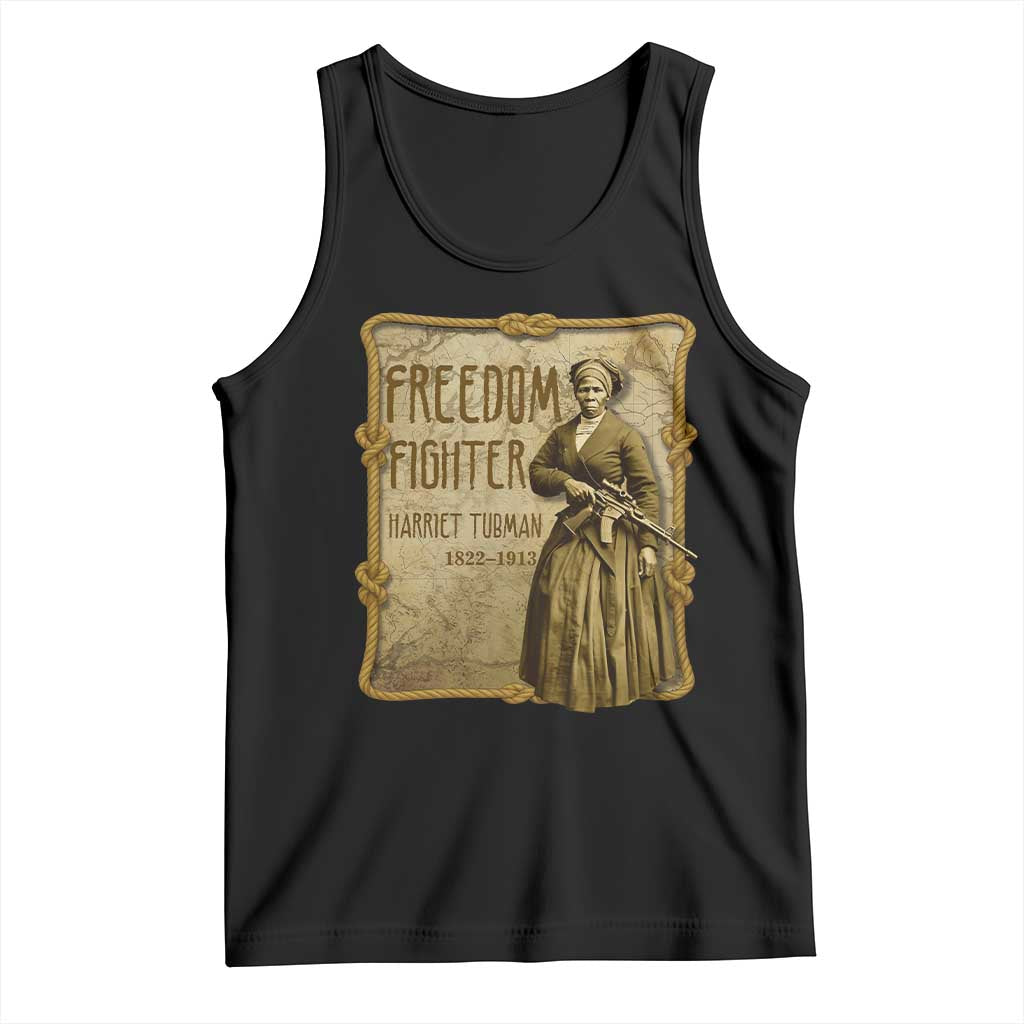 Harriet Tubman Freedom Fighter Tank Top Feminist History Gift - Wonder Print Shop