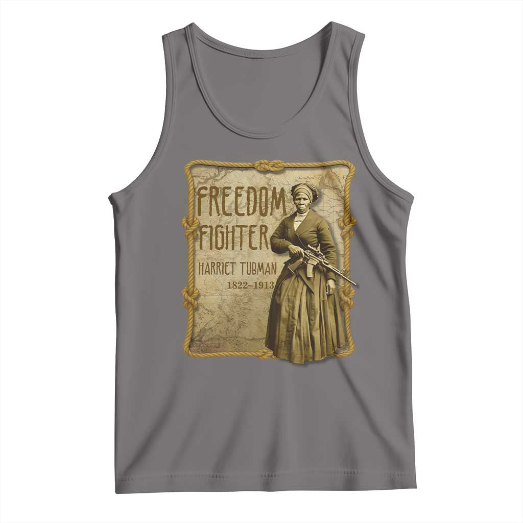 Harriet Tubman Freedom Fighter Tank Top Feminist History Gift - Wonder Print Shop