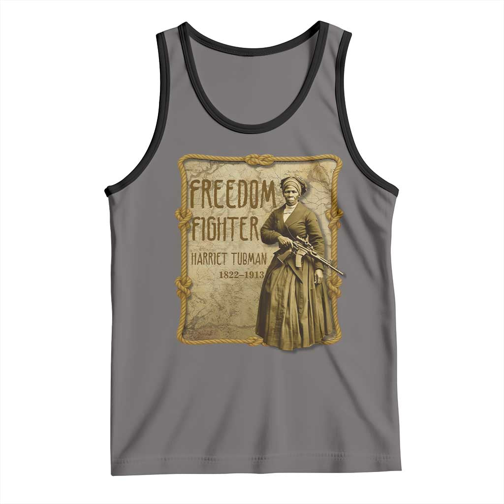 Harriet Tubman Freedom Fighter Tank Top Feminist History Gift - Wonder Print Shop