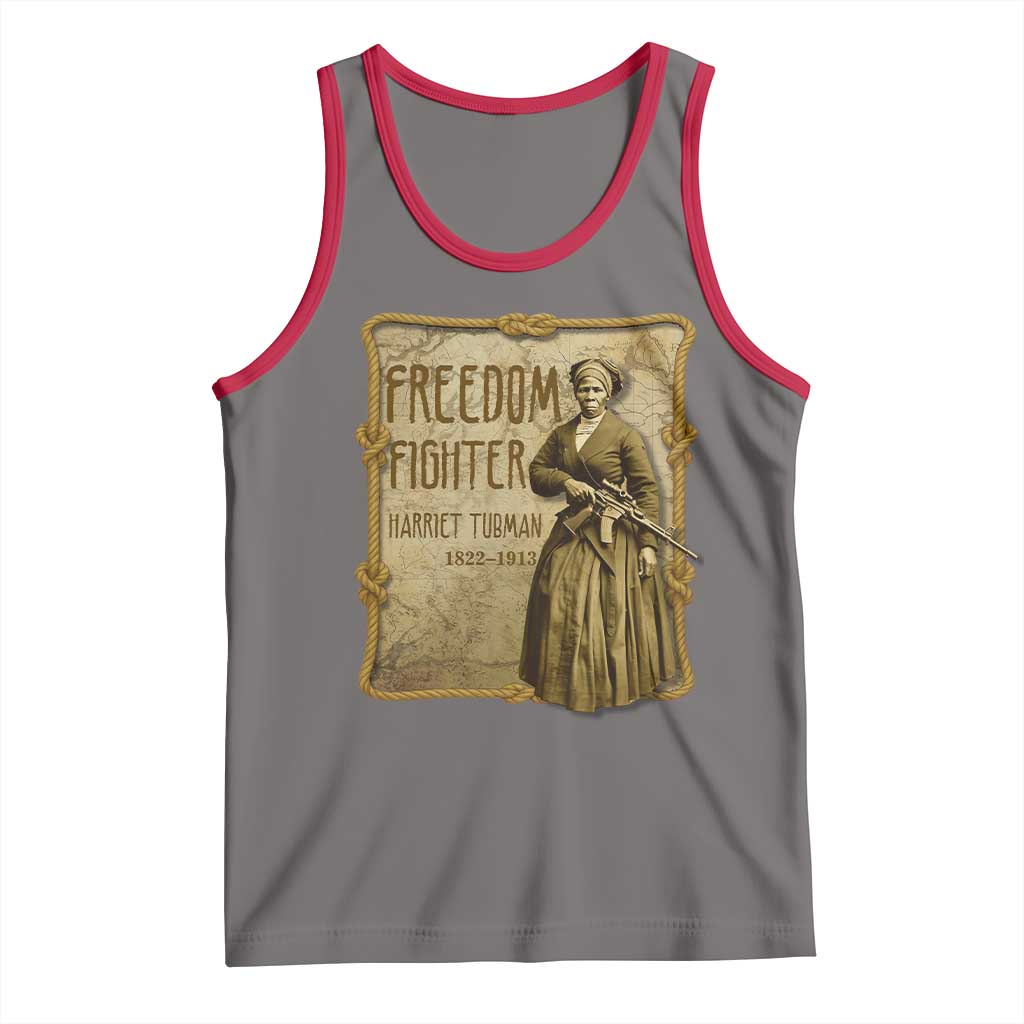 Harriet Tubman Freedom Fighter Tank Top Feminist History Gift - Wonder Print Shop