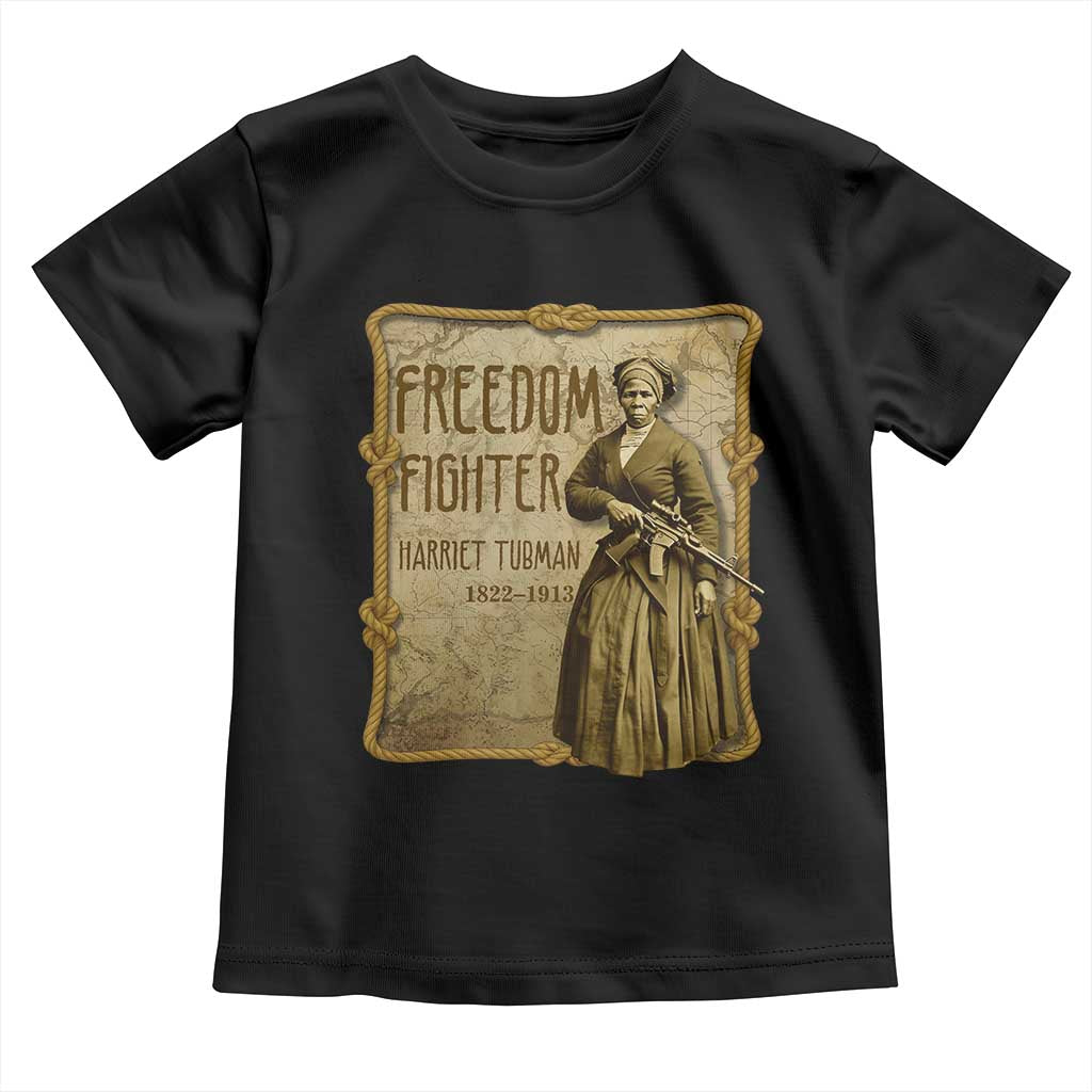 Harriet Tubman Freedom Fighter Toddler T Shirt Feminist History Gift - Wonder Print Shop