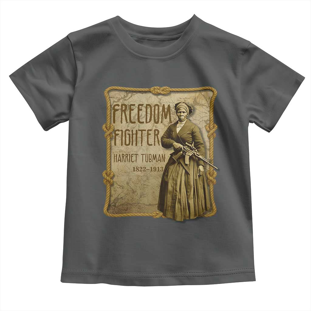 Harriet Tubman Freedom Fighter Toddler T Shirt Feminist History Gift - Wonder Print Shop