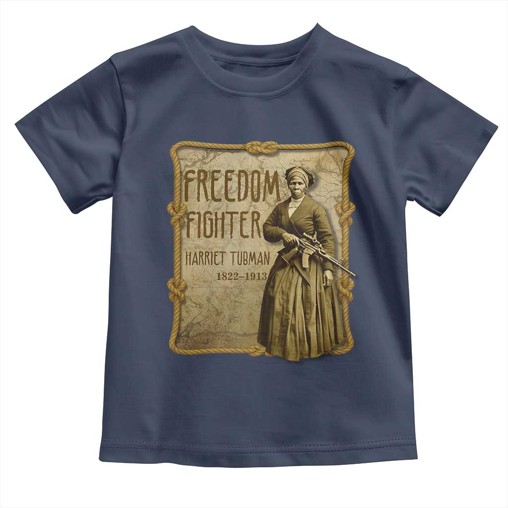 Harriet Tubman Freedom Fighter Toddler T Shirt Feminist History Gift - Wonder Print Shop