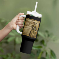 Harriet Tubman Freedom Fighter Tumbler With Handle Feminist History Gift - Wonder Print Shop