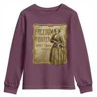 Harriet Tubman Freedom Fighter Youth Sweatshirt Feminist History Gift - Wonder Print Shop