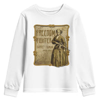 Harriet Tubman Freedom Fighter Youth Sweatshirt Feminist History Gift - Wonder Print Shop