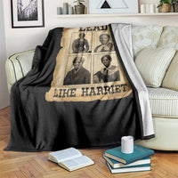 Vintage Harriet Tubman Poster Throw Blanket Lead Like Harriet - Wonder Print Shop