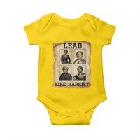 Vintage Harriet Tubman Poster Baby Onesie Lead Like Harriet - Wonder Print Shop
