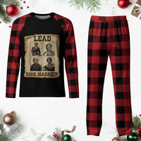 Vintage Harriet Tubman Poster Plaid Pajama Set Lead Like Harriet - Wonder Print Shop