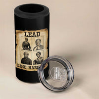 Vintage Harriet Tubman Poster 4 in 1 Can Cooler Tumbler Lead Like Harriet - Wonder Print Shop