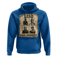 Vintage Harriet Tubman Poster Hoodie Lead Like Harriet - Wonder Print Shop