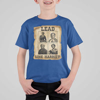 Vintage Harriet Tubman Poster T Shirt For Kid Lead Like Harriet - Wonder Print Shop