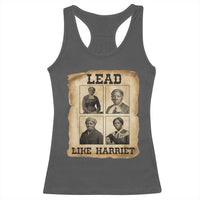 Vintage Harriet Tubman Poster Racerback Tank Top Lead Like Harriet - Wonder Print Shop