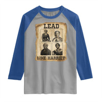 Vintage Harriet Tubman Poster Raglan Shirt Lead Like Harriet - Wonder Print Shop