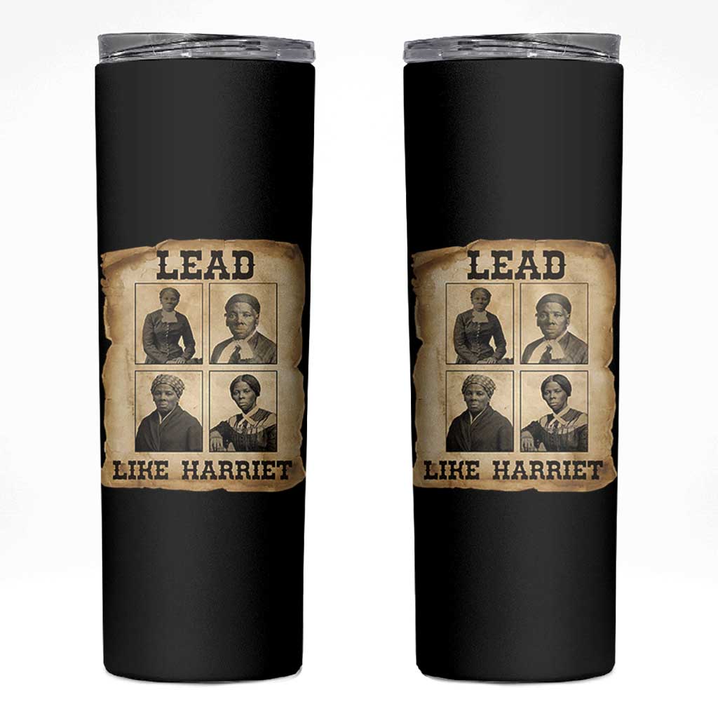 Vintage Harriet Tubman Poster Skinny Tumbler Lead Like Harriet - Wonder Print Shop