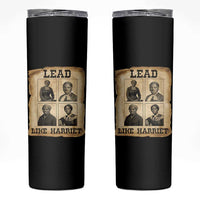 Vintage Harriet Tubman Poster Skinny Tumbler Lead Like Harriet - Wonder Print Shop
