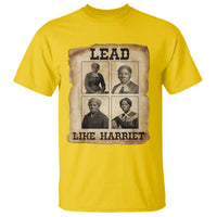 Vintage Harriet Tubman Poster T Shirt Lead Like Harriet - Wonder Print Shop