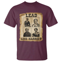 Vintage Harriet Tubman Poster T Shirt Lead Like Harriet - Wonder Print Shop