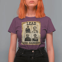 Vintage Harriet Tubman Poster T Shirt For Women Lead Like Harriet - Wonder Print Shop