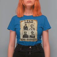 Vintage Harriet Tubman Poster T Shirt For Women Lead Like Harriet - Wonder Print Shop