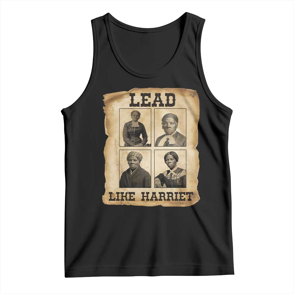 Vintage Harriet Tubman Poster Tank Top Lead Like Harriet - Wonder Print Shop