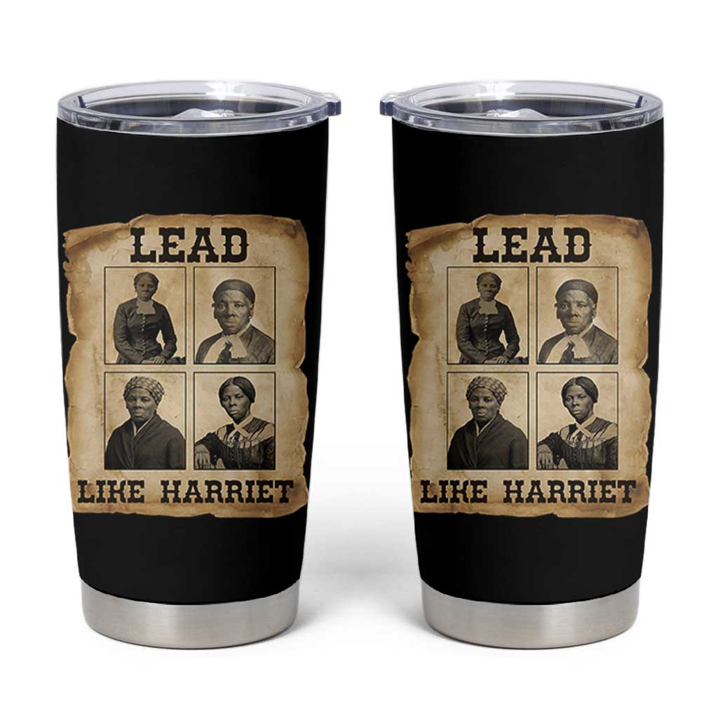 Vintage Harriet Tubman Poster Tumbler Cup Lead Like Harriet - Wonder Print Shop